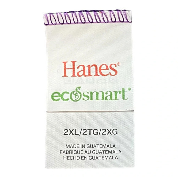 Hanes EcoSmart Fleece Sweatpants Open Bottom Legs Violet‎ Purple Women Size 2XL - Picture 6 of 8